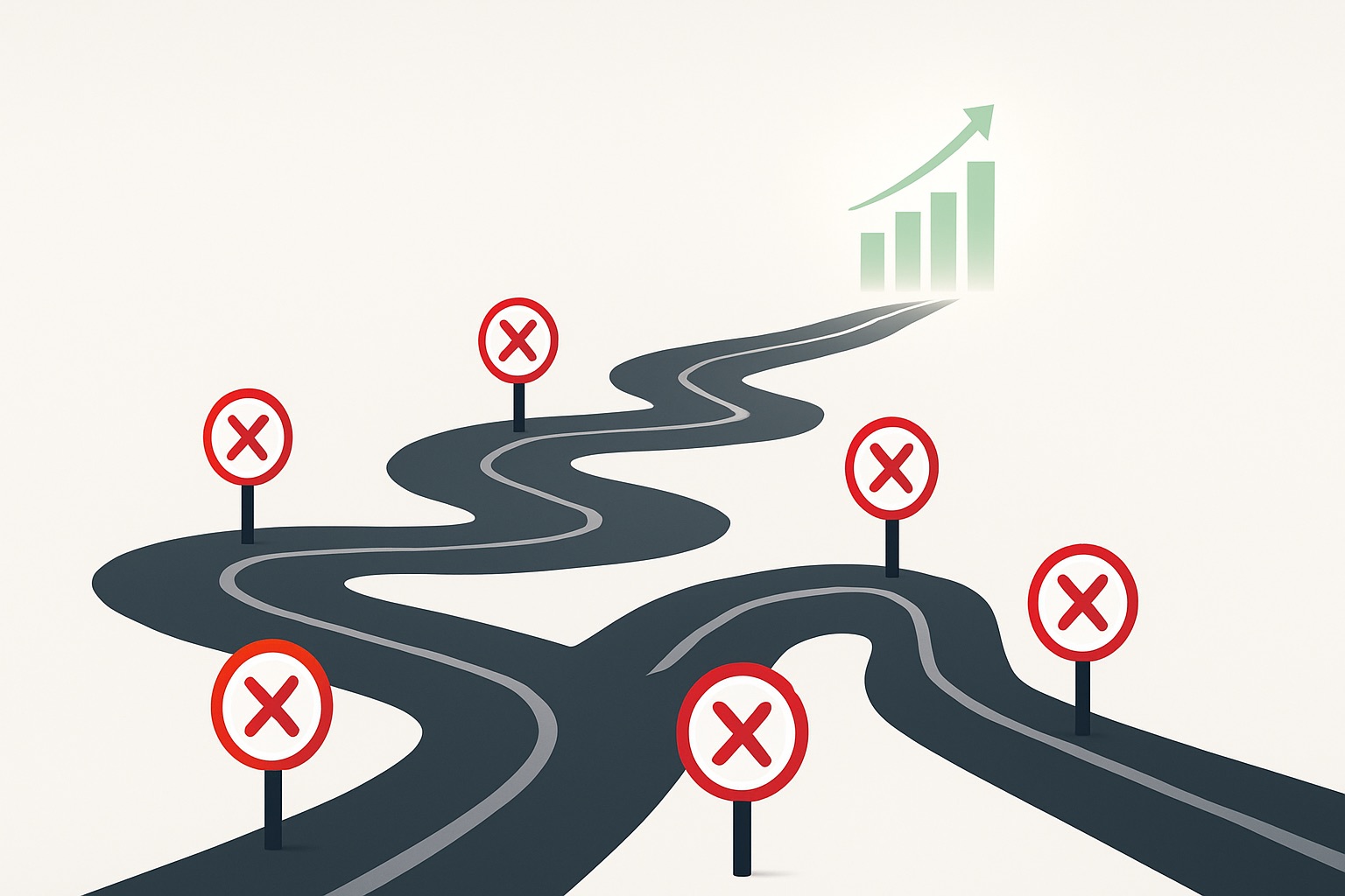 Beginner investing mistakes illustration